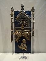Pignon de la chasse de Sainte-Gertrude de Nivelles (Nivelles, 1272-1298, Argent, argent dore, email de plique)(1)